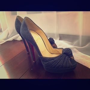 Blue Denim Greissimo Knot Pumps